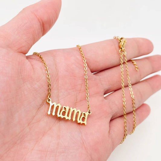Stainless Steel Necklace "mama" Mother's Day Gift - FGS