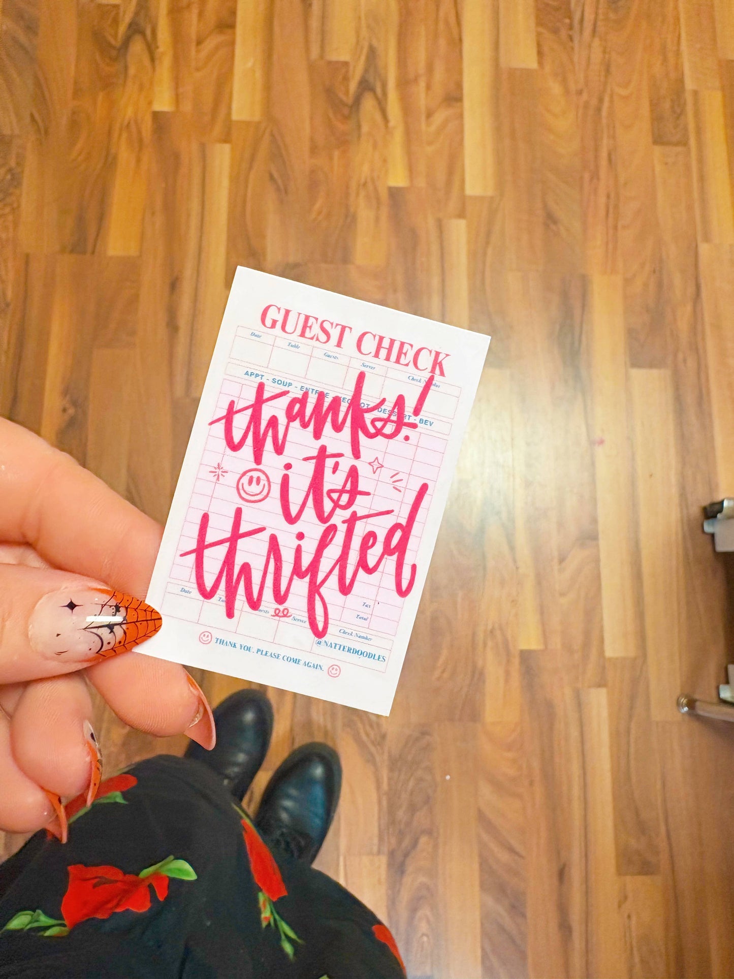 Thanks It's Thrifted Vintage Secondhand Upcycle Shop Sticker