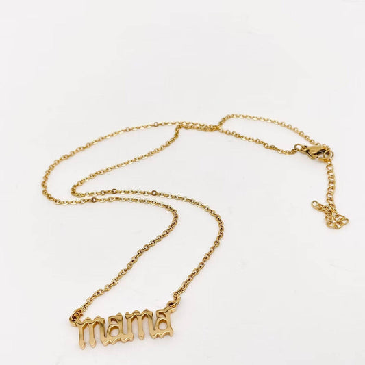 Stainless Steel Necklace "mama" Mother's Day Gift - FGS